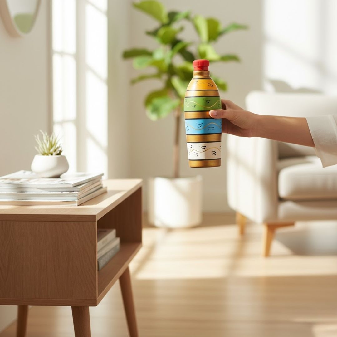 Eco-Friendly Printing Clay Water Bottle for Hydration - 004